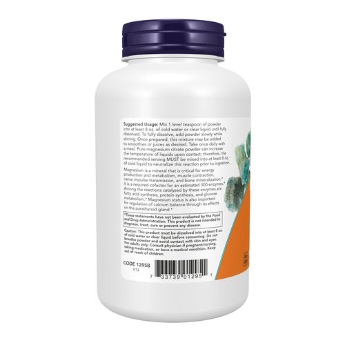 NOW Foods Magnesium Citrate Pure Powder 8 oz