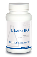 L-Lysine HCl (Amino Acid) by Biotics Research - 100 Capsules