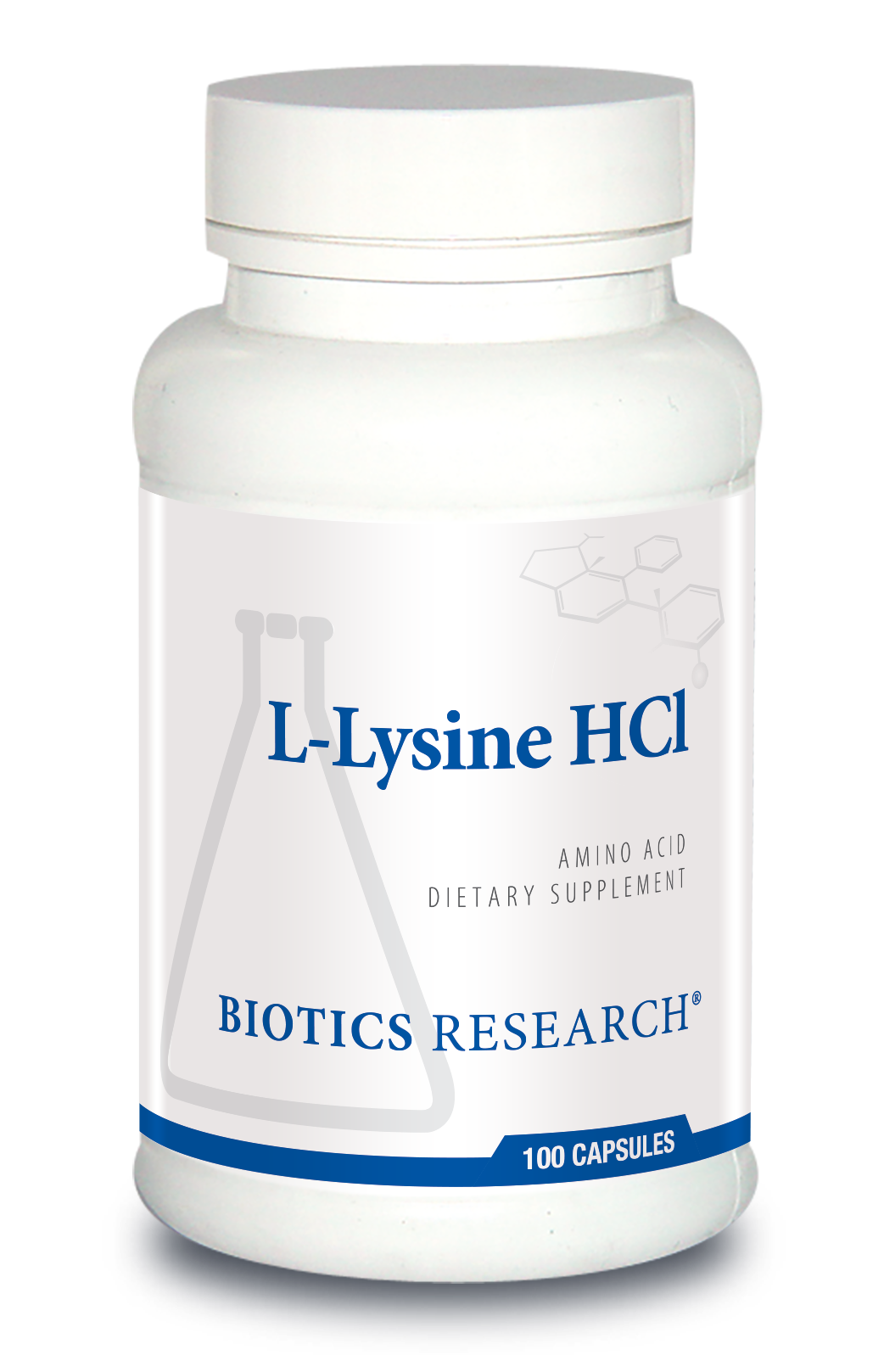 L-Lysine HCl (Amino Acid) by Biotics Research - 100 Capsules