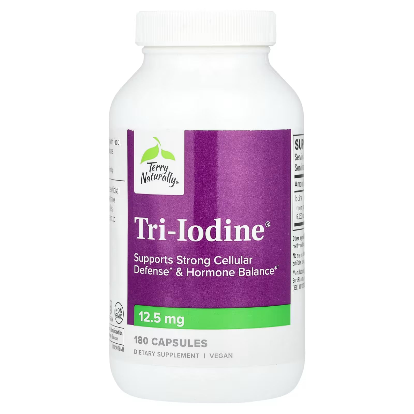 Terry Naturally Tri-Iodine 12.5 mg 180 Capsules
