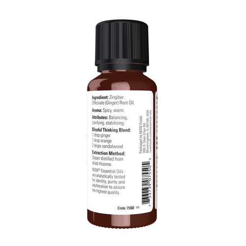 NOW Essential Oils Pure Ginger Oil 1 oz