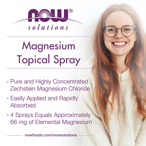 NOW Solutions Magnesium Topical Spray 8 oz