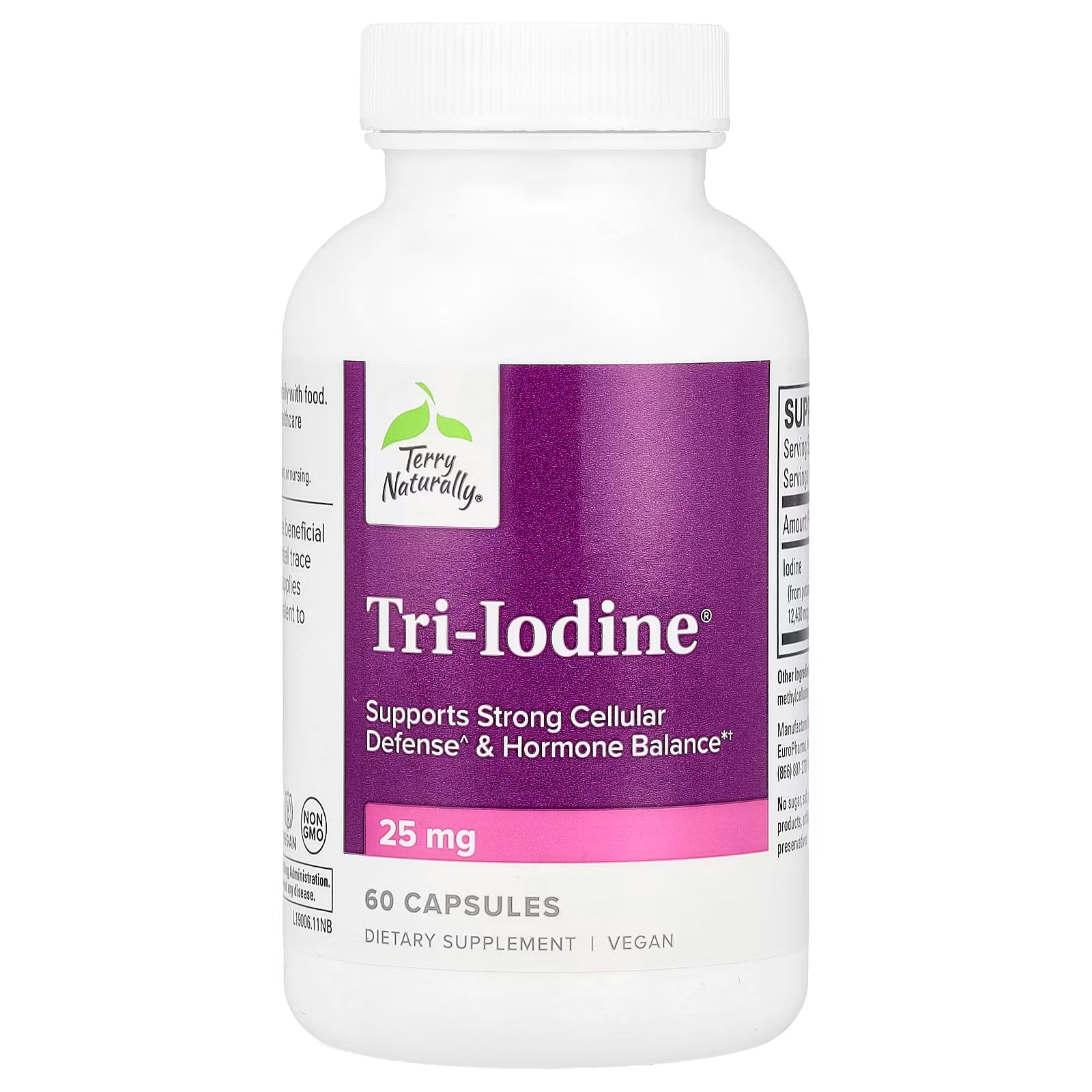 Terry Naturally Tri-Iodine 25 mg 60 Capsules