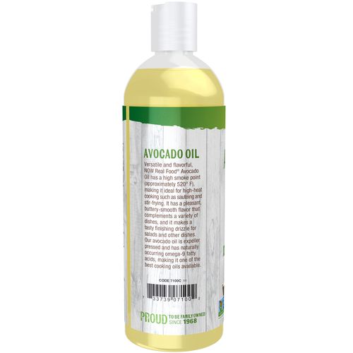 Now Foods Avocado Cooking Oil in Plastic Bottle 16 fl oz
