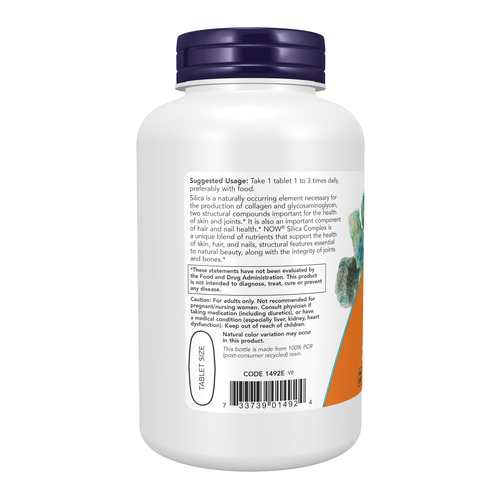 NOW Foods Silica Complex 180 Tablets