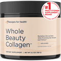 Designs for Health Whole Beauty Collagen 180 g (6.3 oz) powder front label