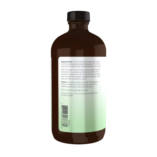 Now Solutions Castor Oil in Glass Bottle Organic 16 oz