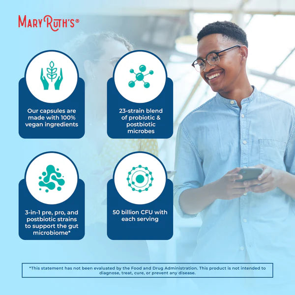 MaryRuth's 3-in-1 Daily Digestive Health Capsules 30 ct