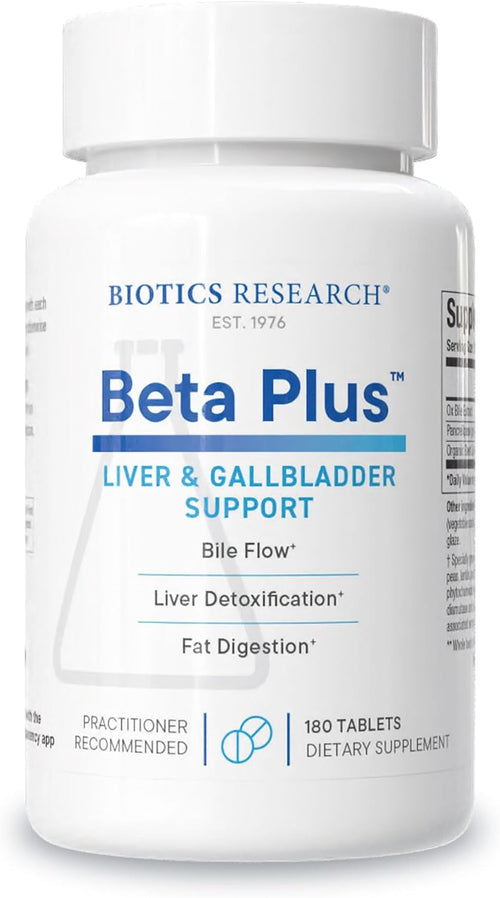 Biotics Research Beta Plus - 180 tablets front bottle image