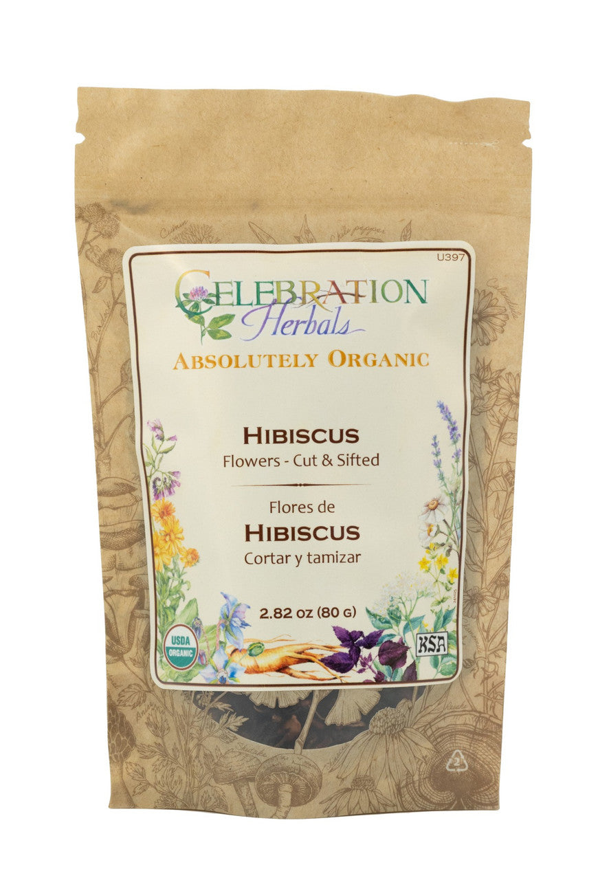 Celebration Herbals Organic Hibiscus Flowers Cut & Sifted – 80 g