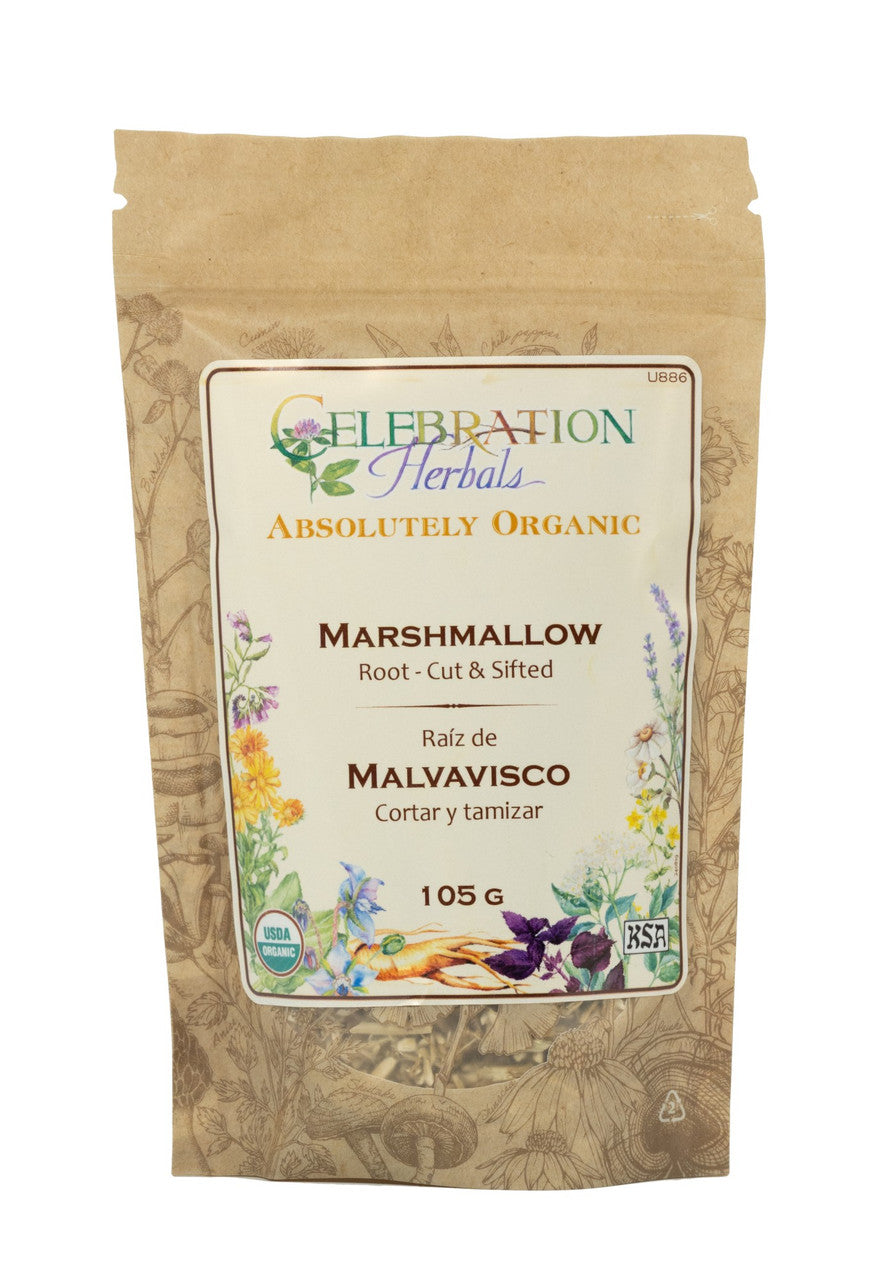 Celebration Herbals Organic Marshmallow Root Cut & Sifted – 60 g