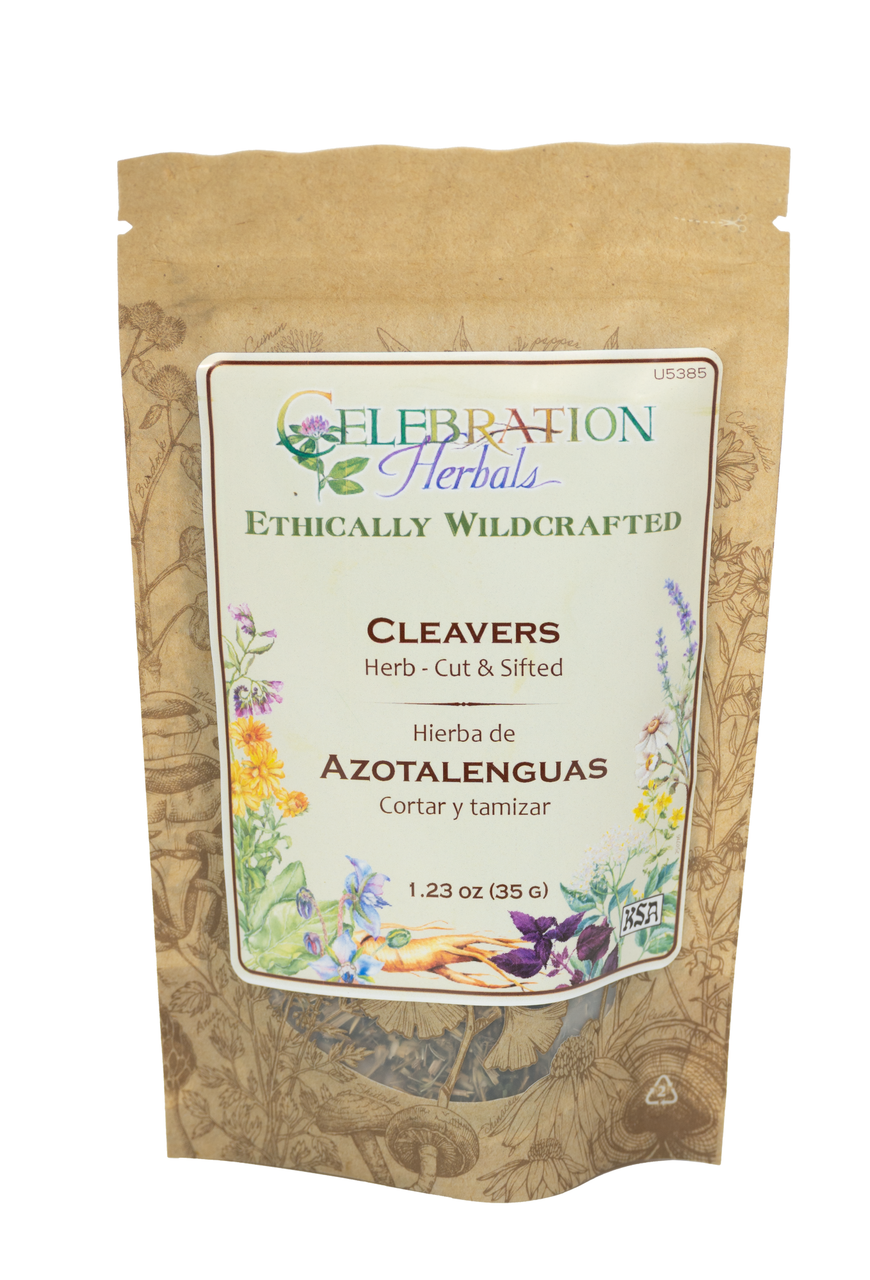 Celebration Herbals Cleavers Herb Cut & Sifted – 35 g