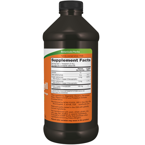 NOW Foods Chlorophyll Liquid Mint 16 oz