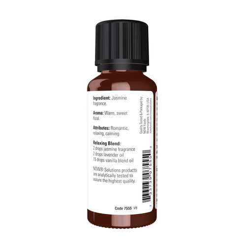 NOW Foods Jasmine Fragrance Oil 1 oz | Floral Home Scent