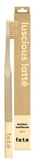 F.E.T.E. Adult Bamboo Toothbrush — Luscious Latte, Soft