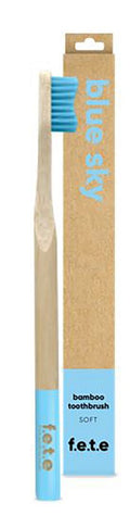 F.E.T.E. Adult Bamboo Toothbrush — Blue Sky, Soft