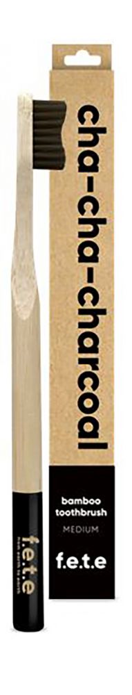 F.E.T.E. Adult Bamboo Toothbrush — Cha-Cha Charcoal