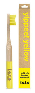 F.E.T.E. Children’s Bamboo Toothbrush — Yippee Yellow, Soft