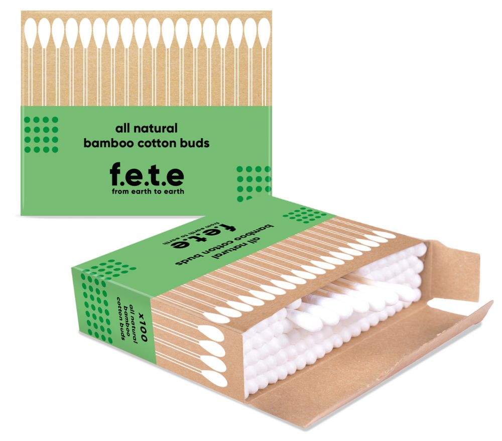 F.E.T.E. Bamboo Cotton Buds — 100-Pack