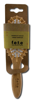 F.E.T.E. Bamboo & Natural Rubber Hairbrush — Small Rounded