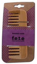 F.E.T.E. Bamboo Wide-Tooth Comb
