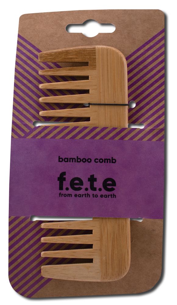 F.E.T.E. Bamboo Wide-Tooth Comb