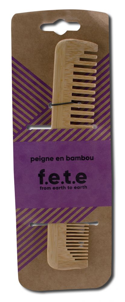 F.E.T.E. Bamboo Narrow-Tooth Comb