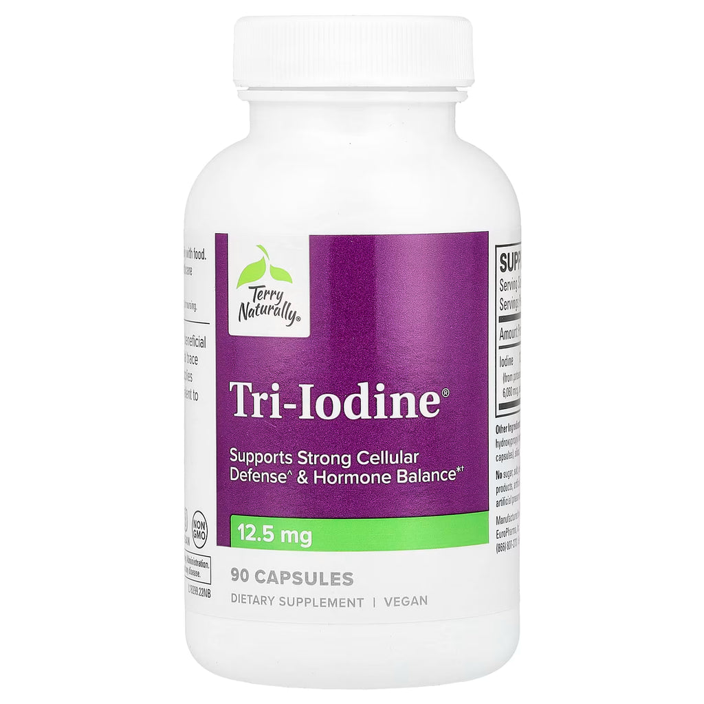 Terry Naturally Tri-Iodine 12.5 mg - Thyroid Support (90 Capsules)