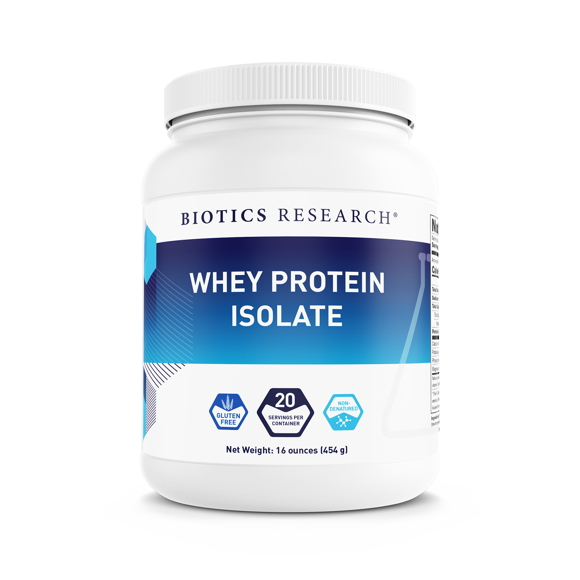 Whey Protein Isolate by Biotics Research - 16 oz