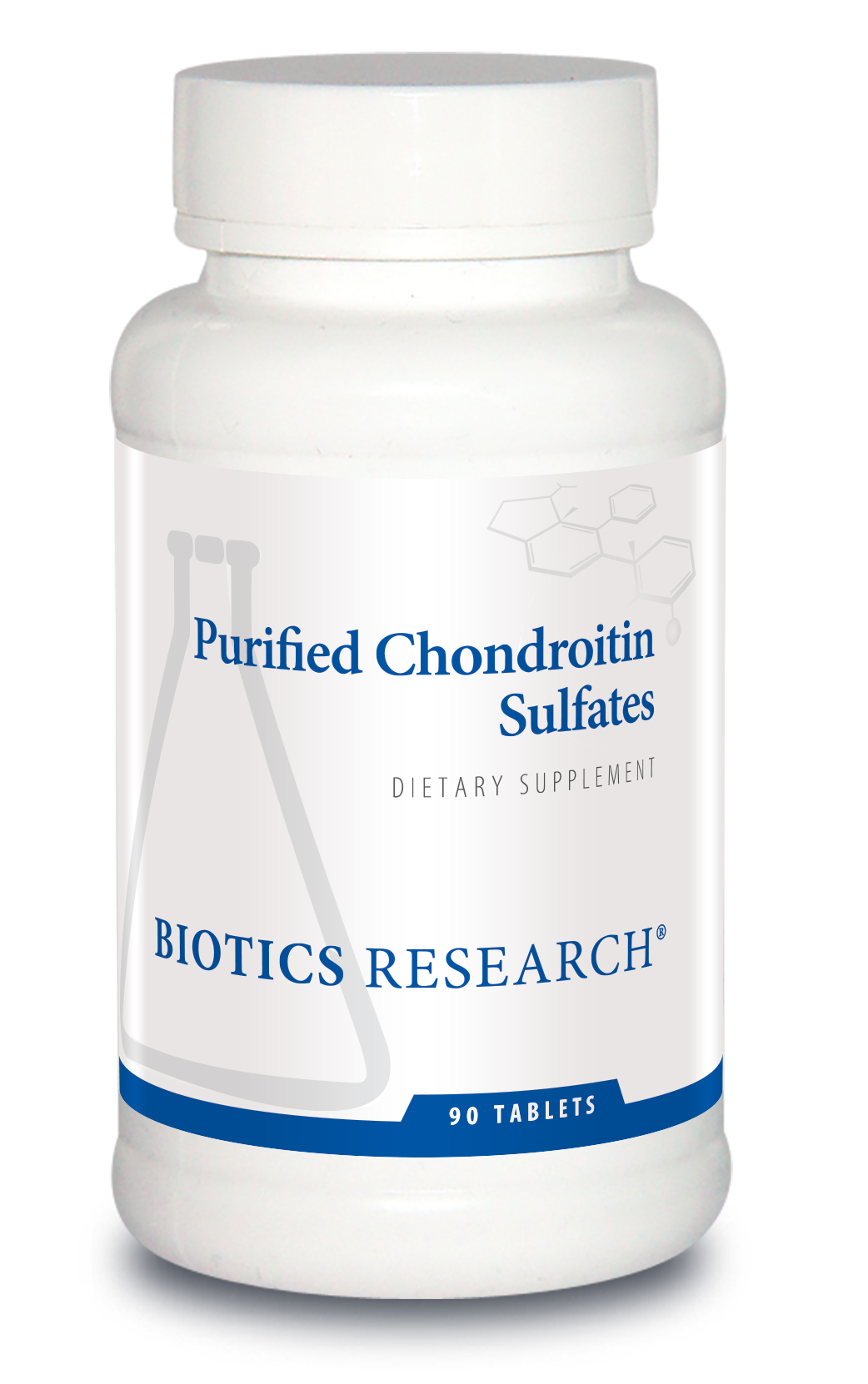 Purified Chondroitin Sulfates by Biotics Research - 90 Tablets