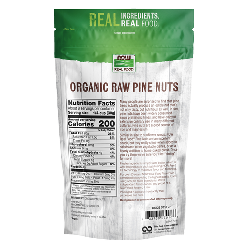 Now Foods Pine Nuts Raw Organic 8 oz