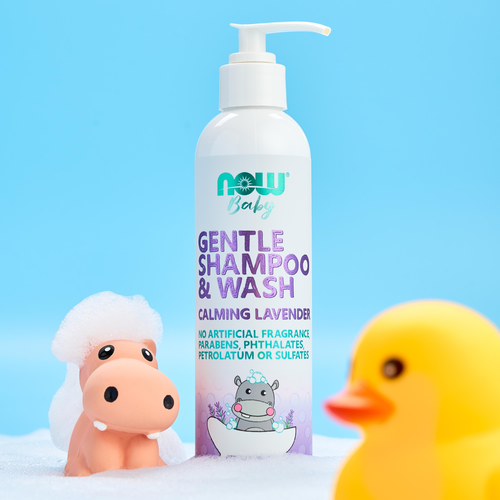 NOW Kids Gentle Baby Shampoo & Wash Calming Lavender 8 fl oz