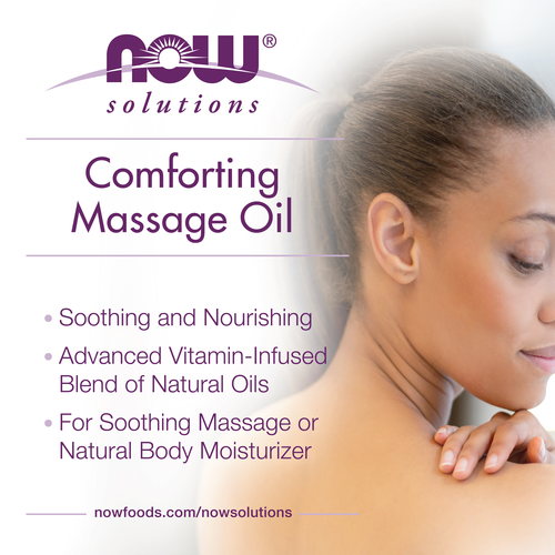 NOW Solutions Comforting Massage Oil 16 oz | Relaxing Blend