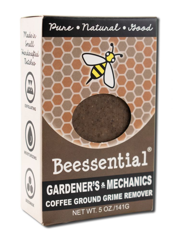 Beessential Coffee Mechanic's & Gardener's Bar Soap, 5 oz