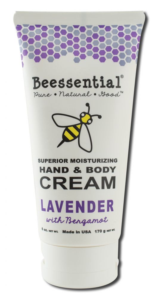 Beessential Lavender & Bergamot Hand & Body Cream, 6 oz