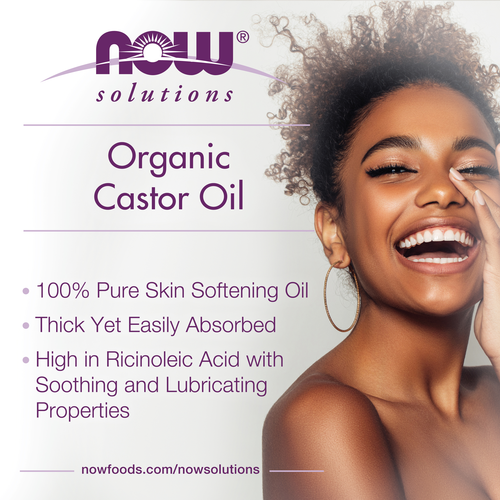 NOW Solutions Organic Castor Oil 8 oz