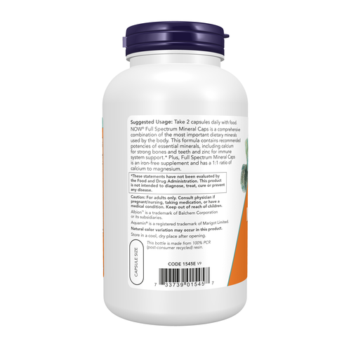NOW Foods Full Spectrum Mineral Caps 240 Capsules | Complete Minerals Value