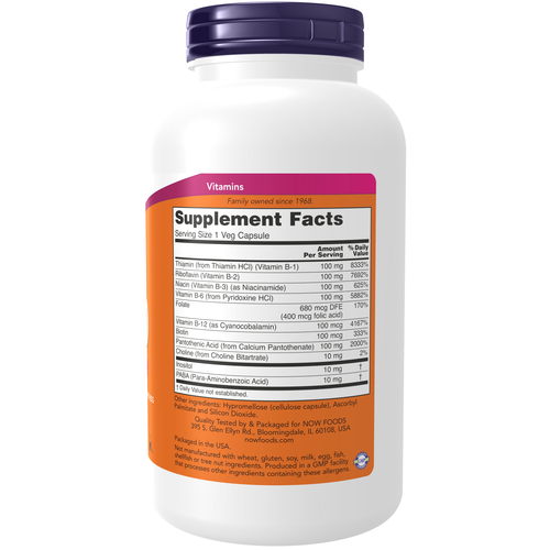 NOW Foods B-100 Complex 250 Veg Capsules