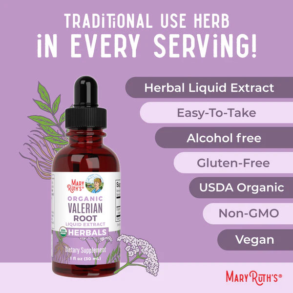 MaryRuth's Organic Valerian Root Liquid Drops 1 oz product image 7