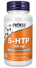 NOW Foods 5-HTP 100 mg - 90 Veg Capsule front package image