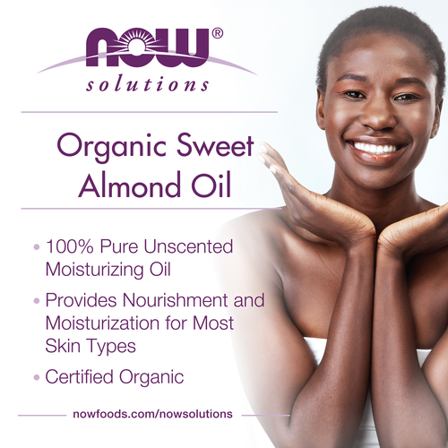 Now Solutions Sweet Almond Oil Organic 8 oz