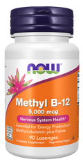 NOW Foods Methyl B-12 5,000 mcg - 90 Lozenges front package image