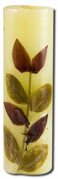 Auroshikha Cylindrical (0.75 in x 2.75 in)(2 cm) Flower Candle Sandal