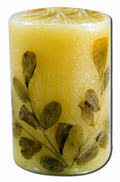 Auroshikha Cylindrical (1.75 in x 2.75 in)(4.6 cm) Flower Candle Tuberose