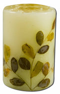Auroshikha Cylindrical (1.75 in x 2.75 in)(4.6 cm) Flower Candle Rose