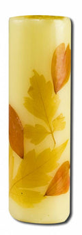 Auroshikha Cylindrical (0.75 in x 2.75 in)(2 cm) Flower Candle Citronella