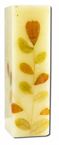 Auroshikha Square (1.5 in x 4.75 in) Flower Candle Tuberose