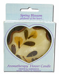 Auroshikha Flower Shape Terra Cotta (3.38 in x 1 in) Flower Candle Spring Blossom