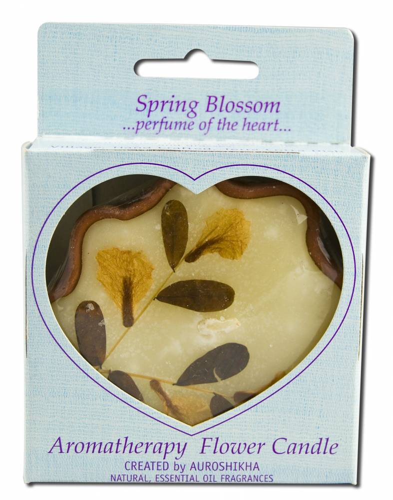 Auroshikha Flower Shape Terra Cotta (3.38 in x 1 in) Flower Candle Spring Blossom