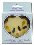 Auroshikha Flower Shape Terra Cotta (3.38 in x 1 in) Flower Candle Ylang Ylang